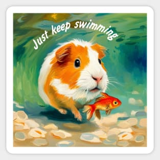 Just Keep Swimming Sticker